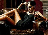 Red on Red III by Fabian Perez